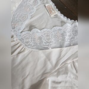 Vintage Lace Pink Nightie Slip Nightgown